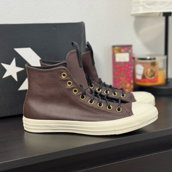 Converse Other - Converse CTAS Hi Dark Root|Black|Egret Leather Sneakers ✨NEW